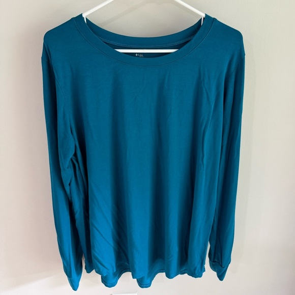 Kyte Baby Bamboo Long Sleeve Top - Teal - Size Extra Extra Large XXL - Picture 1 of 9